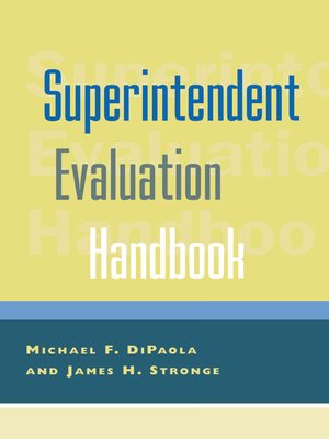cover image of Superintendent Evaluation Handbook
